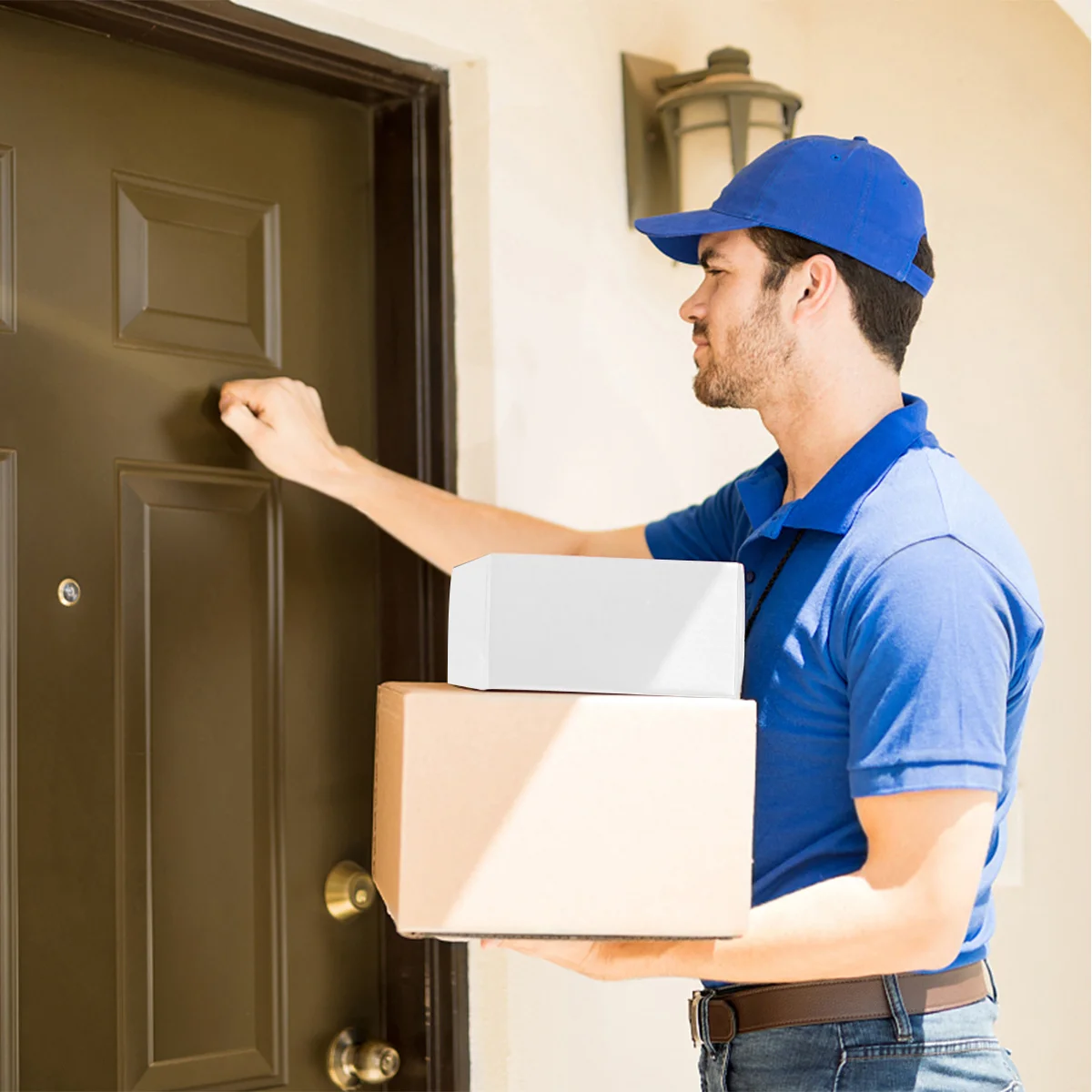 

100Pcs Waterproof Express Container Bags White Plastic Self Adhesive Mailing Packaging Pouch Package Bags Express Bag