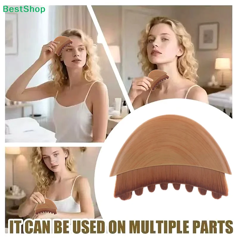 

〔Jaden〕Щетка для лимфодренажного массажа лица - Двусторонний деревянный массажер для лица с защитным чехлом