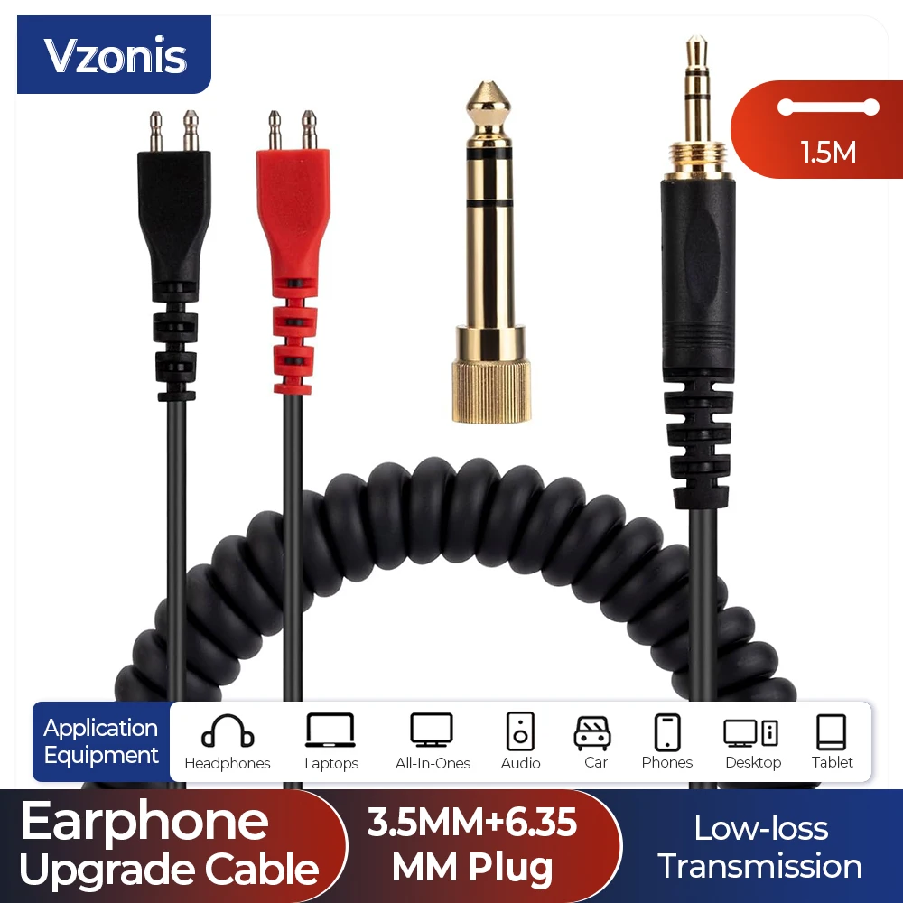 Hd25 Hd560 Hd540 Hd480 Hd430 Vzonis Replacement Cable Earphone Cable