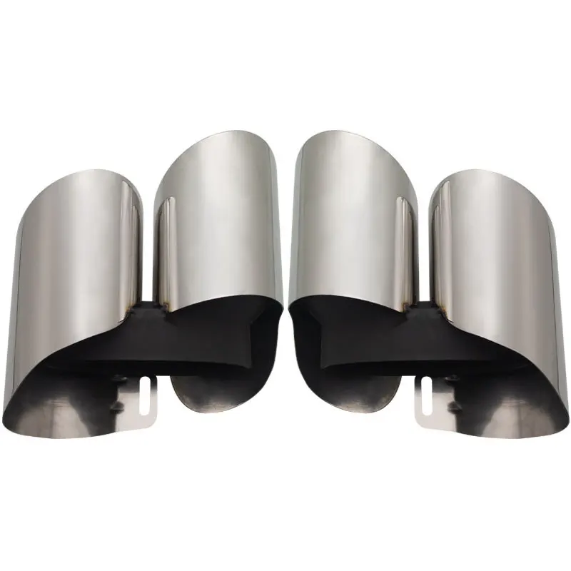 Car Accessories Stainless Quad Steel Exhaust Tip For Porsche Single Layer For Porsche Paramera After 2017