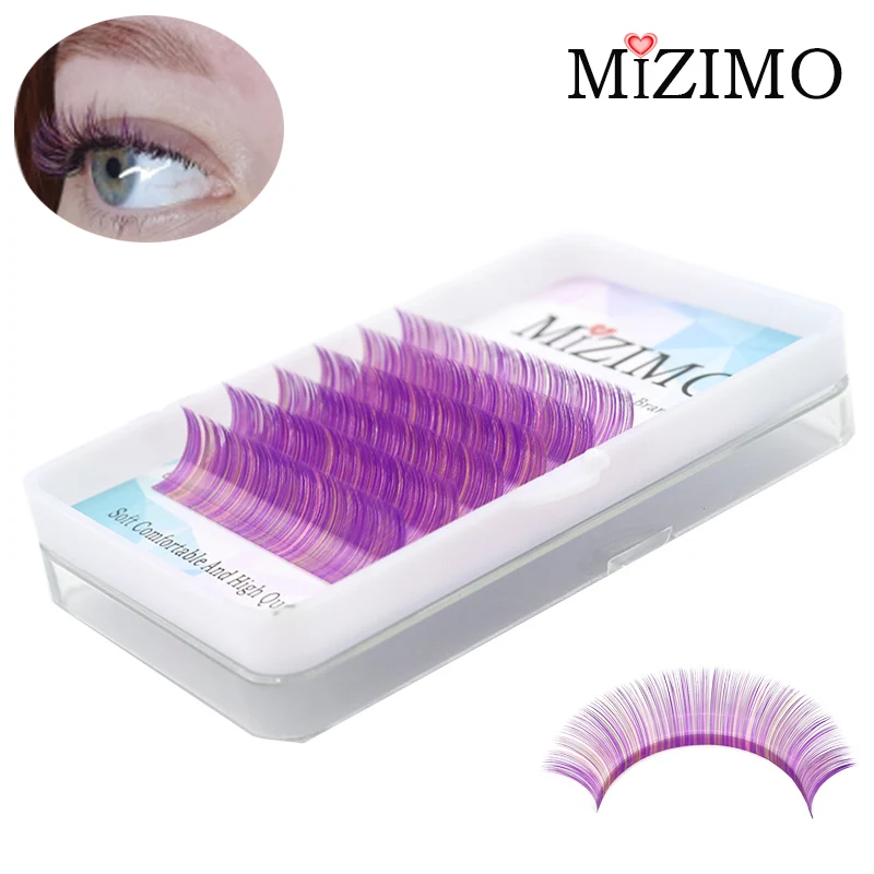 Colored Eyelashes Multi-color Mixed 6 Rows Of Natural Soft Stage Exaggerated False Eyelashes Extension