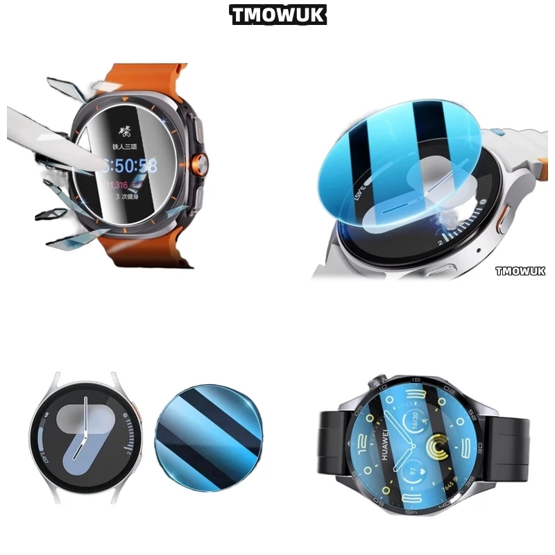

For Samsung Galaxy Watch6 Classic 40mm Watch7 Ultra FE 47 44 43mm Enhanced Durability Tempered Glass Screen Protector Anti-Smudg
