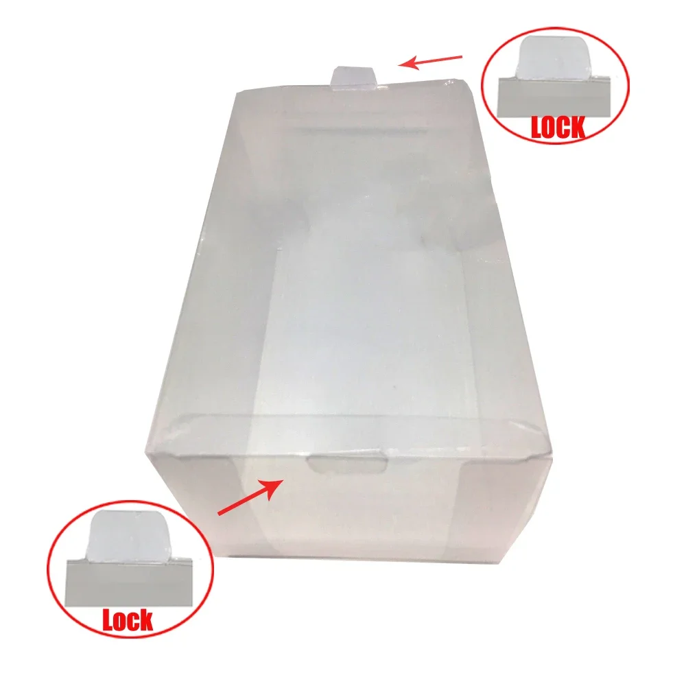 Ruitroliker เคสป้องกัน10ชิ้นกล่องพลาสติกใสสำหรับหุ่นไวนิล4นิ้ว