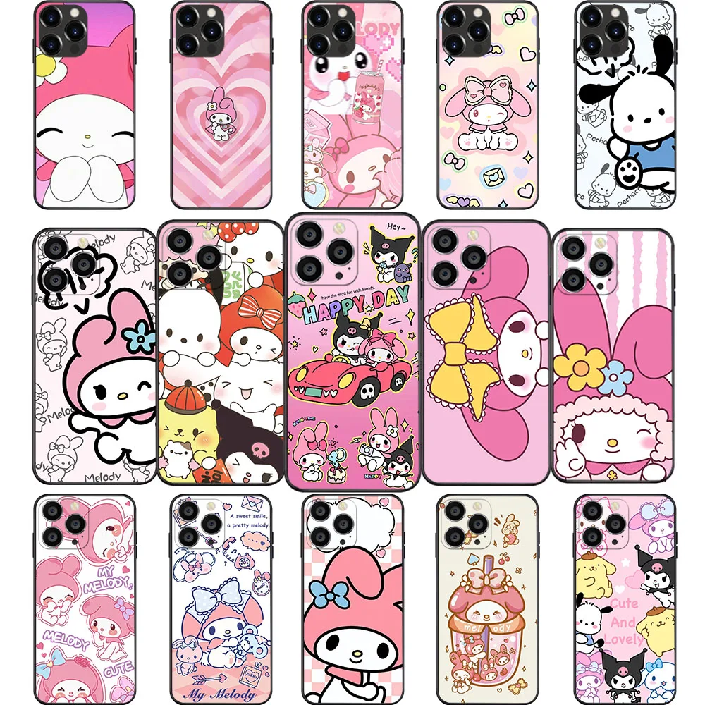 NB-66 Sanrio My Melody Soft чехол для VIVO Y31 Y53 Y20i Y91 Y69 Y71 Y81 Y81S Y20s Y12S Y11S Y30 Y50 Y51 Y51A Y10