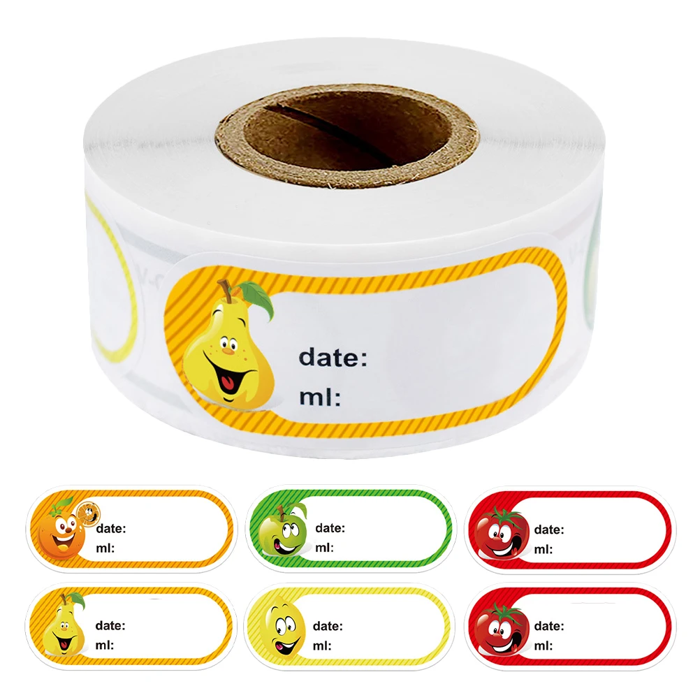 

250pcs Food Date Labels Sticker Rolls Cute Kitchen Storage Jar Container Markers Nonstick Adhesive For Home Restaurant