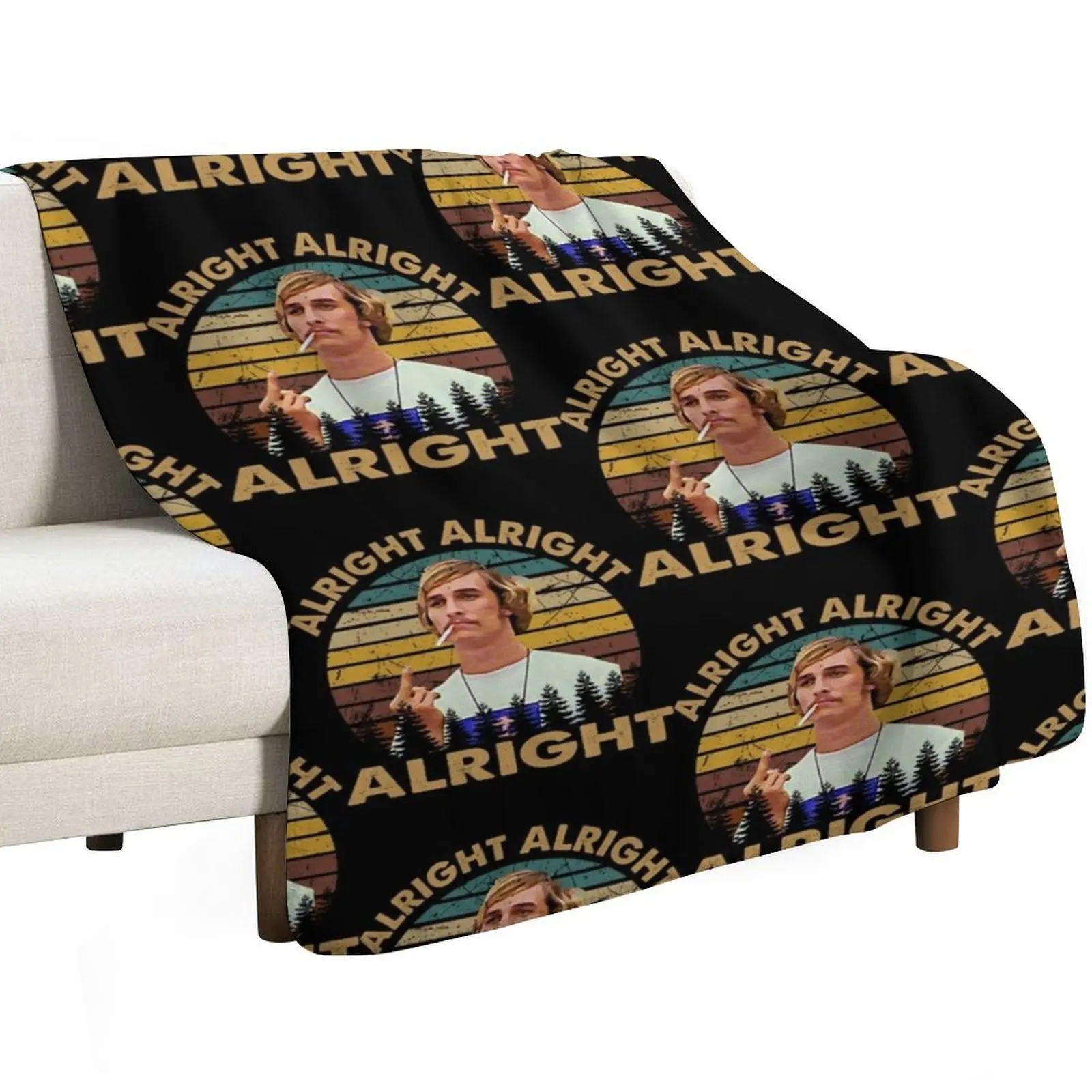 Dazed and confused retro vintage alright Throw Blanket Giant Sofa for babies for winter Bed linens Furry Blankets