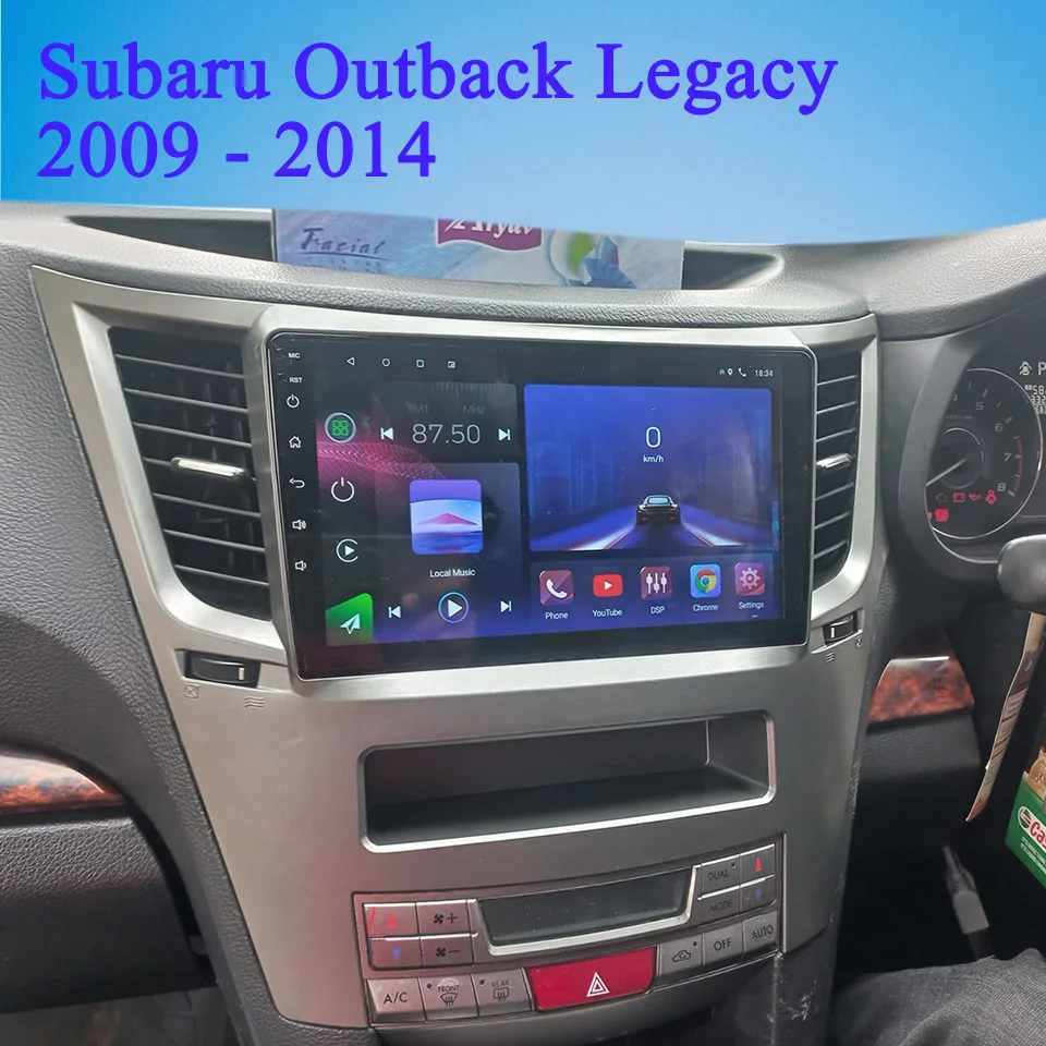 Android 14 8G Ram Autoradio Video Musik Band Für Subaru Legacy Outback 2009 2011 2013 2014 Auto GPS Navi Monitor DVD Kassette RDS