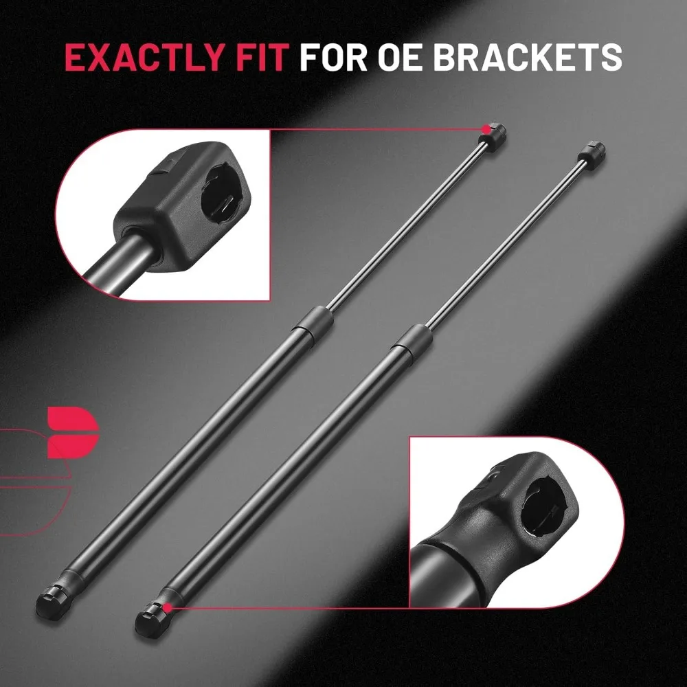 C16-22187 دعامات غاز 26 بوصة 220N لـ Leer Camper Shell/نافذة/صندوق الأدوات (مجموعة من 2) #5