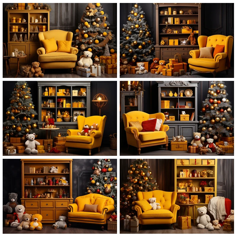 

Christmas Toy Store Front Background Children Kids Photography Props Christmas House Girl Birthday Photo Background Decoration
