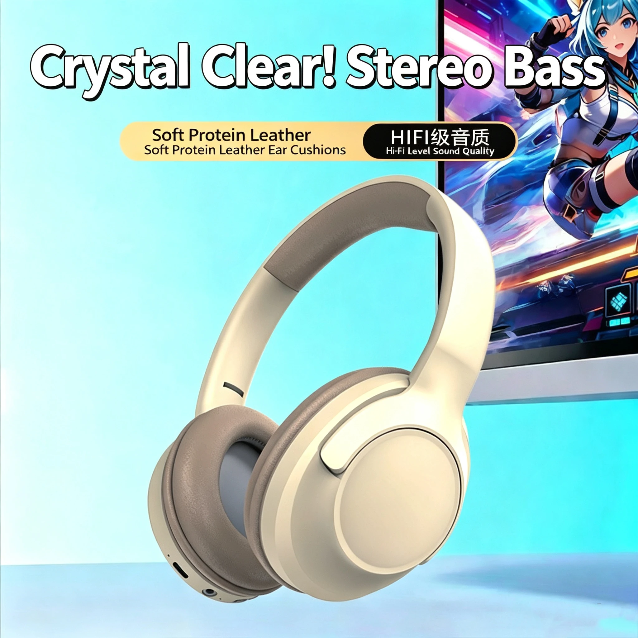 سماعات رأس بلوتوث جديدة C2234  - مراجعة Audio Music Game وسعره