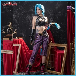 Uwowo Spiel Jinx Cosplay Lol Arcane Jinx Kostüm XS-2XL Crit Loli Jinx Cosplay lose Kanone Cosplay Outfit Halloween