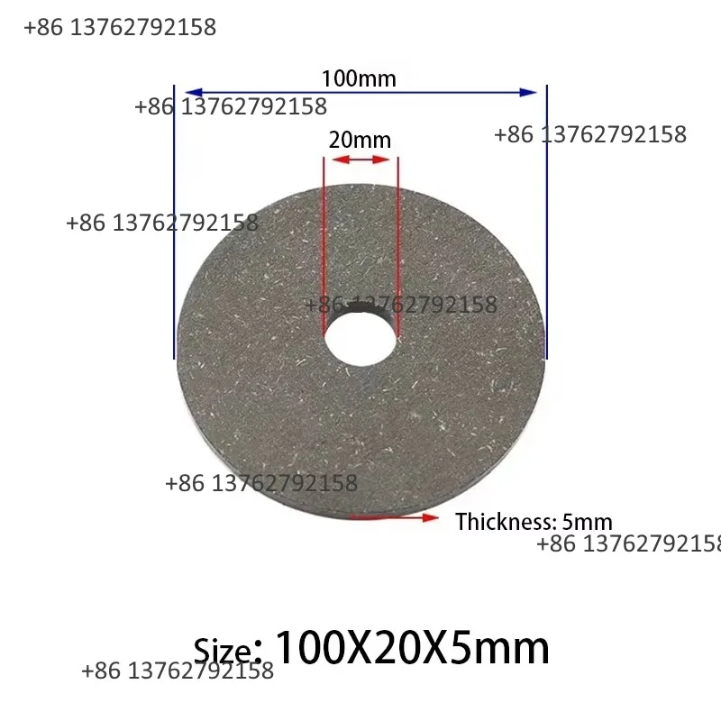 

Transmission Machinery Repair Accessories Circular Wear-resistant Clutch Brake Friction Plate 100×20×5mm Parts