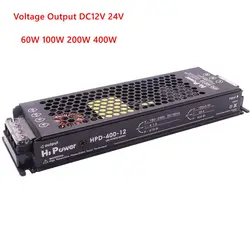 DC12V/24V High Quality Mute LED Lighting Transformers Constant Voltage Output 60W 100W 200W 400W  Power Supply