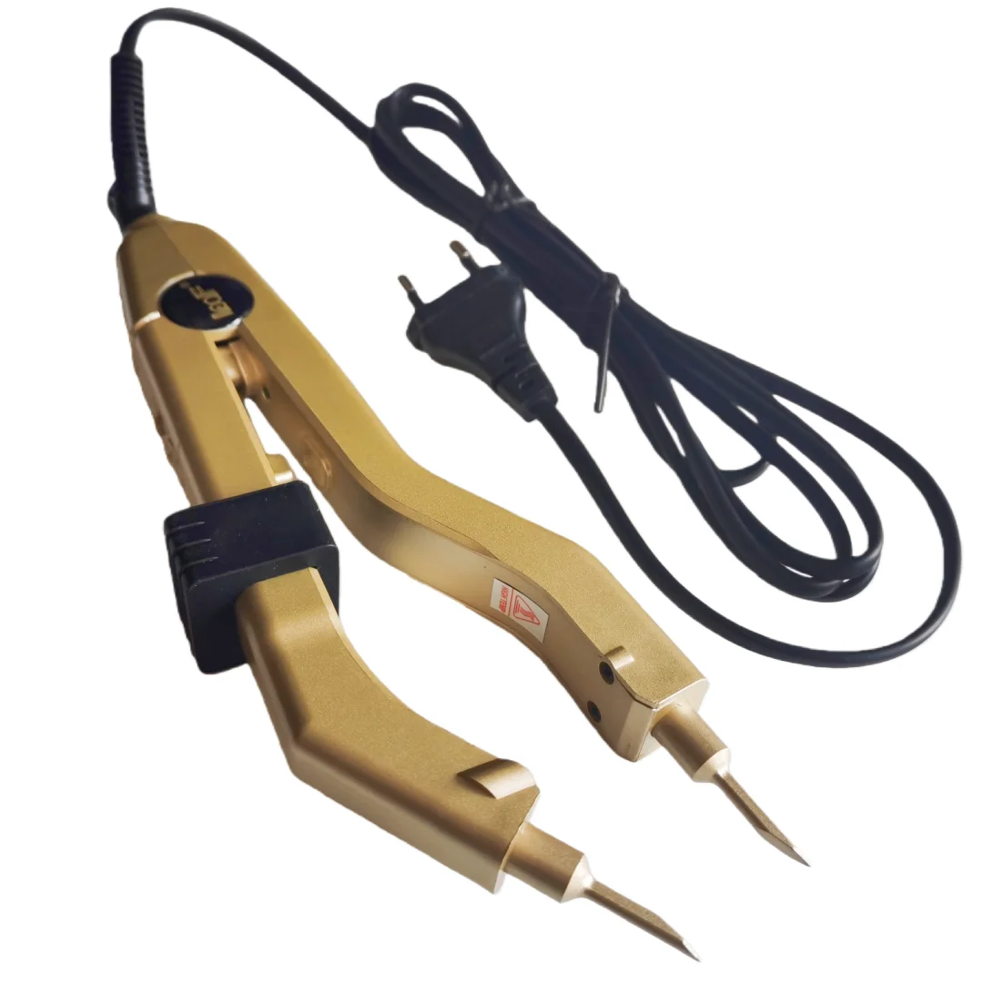 L-609C All Gold 220 Degree Heat Hair Connector Hair Extension Iron High Temperature Controllable Heat Iron