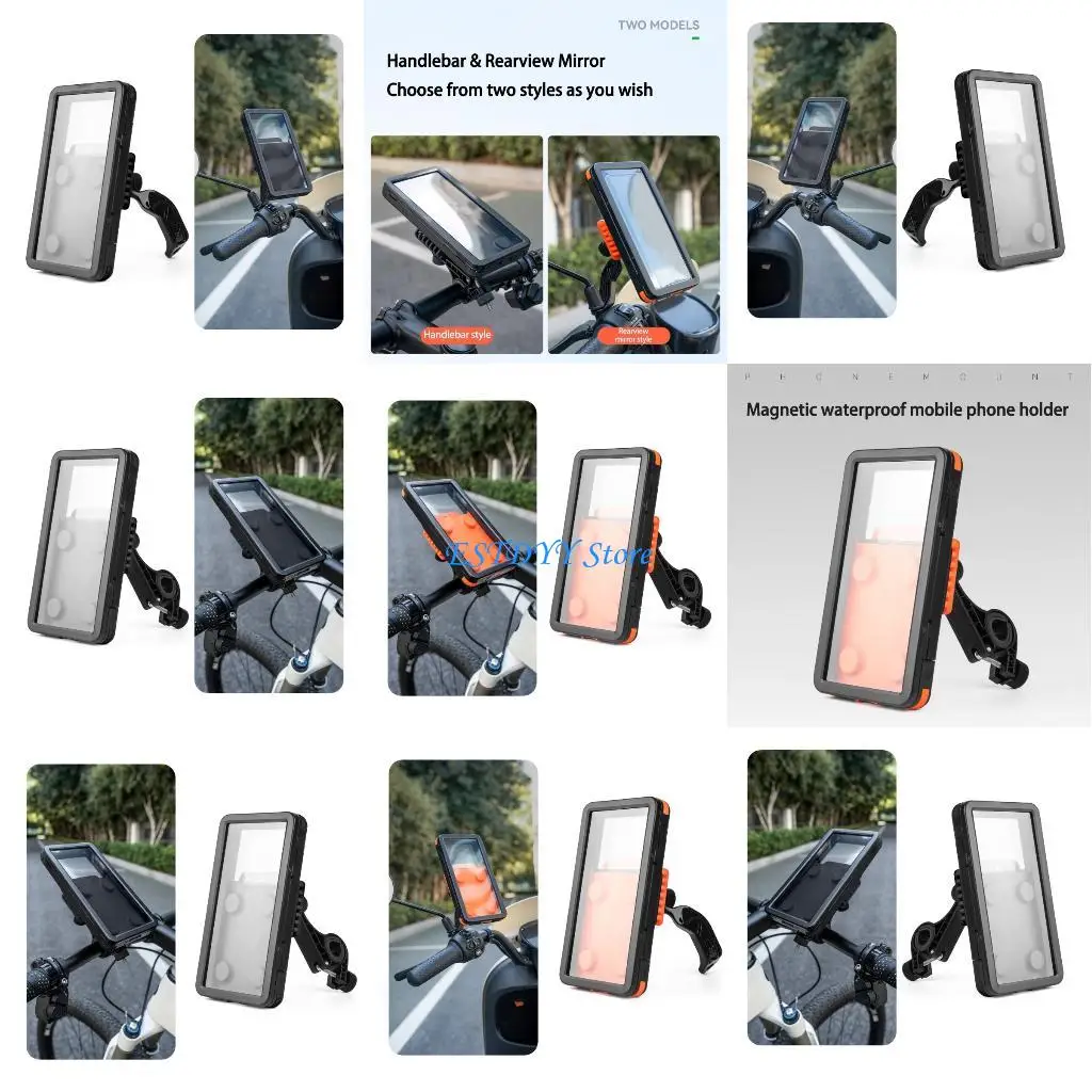 

G6DE Motorcycle Phone Mount for Electric Bicycles, Mountain Bikes, Bikes Phone Holder