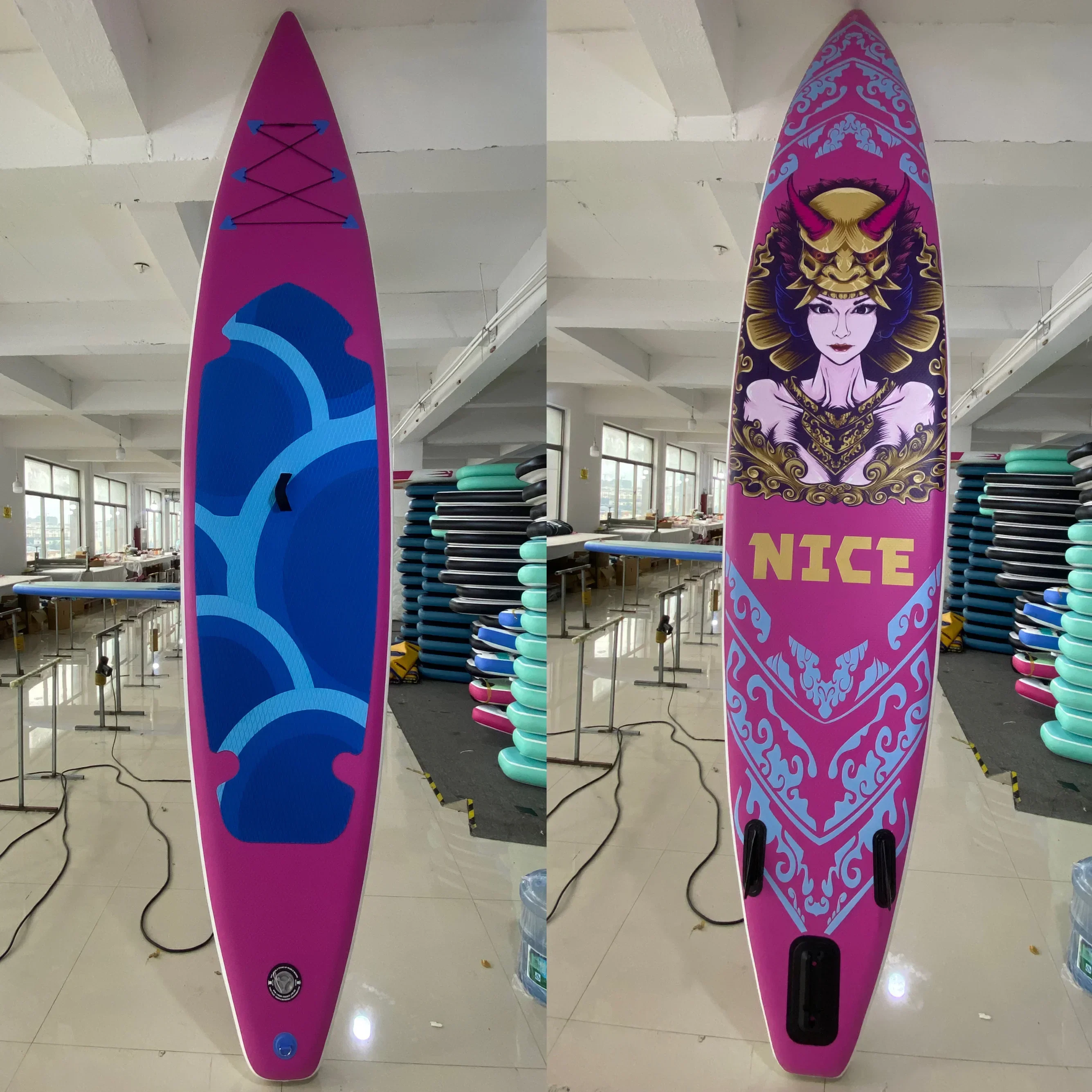 

Standing Paddle Board Beginner's Entry Surfing Board Double Layer Inflatable Surfing Yoga Board