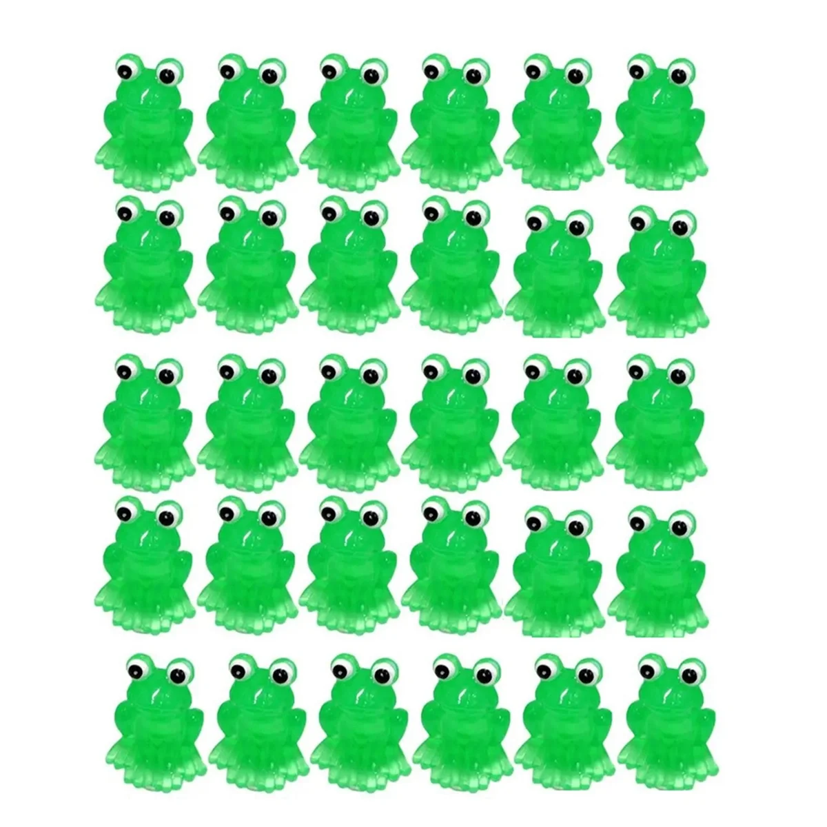 Luminous Mini Frogs Glow in the Dark Miniature Figurines Mini Landscape Decoration Frog Fairy Garden DIY Miniatures A