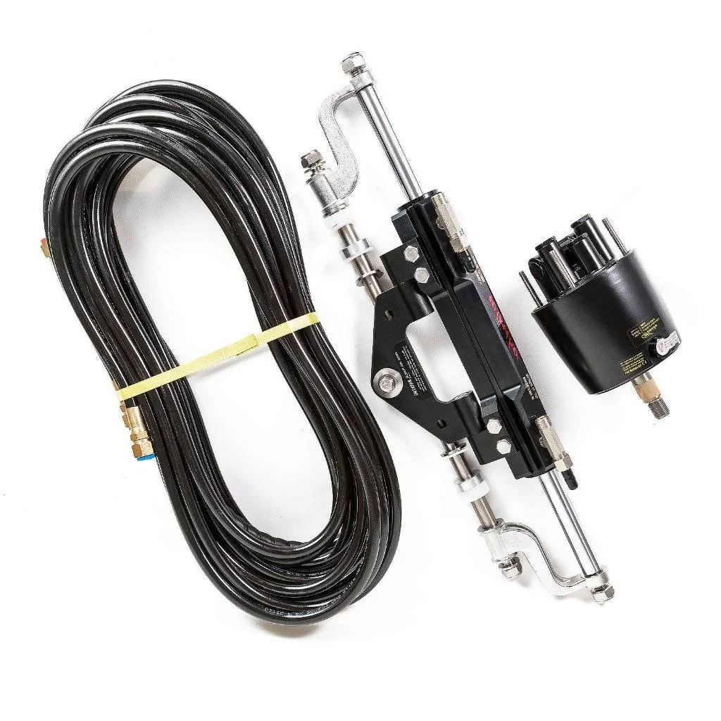 Hydraulic Steering Kit for Outboard Engines up to 300HP with Piston Helm Pump Tubes-for Boats Model ZA0350V1