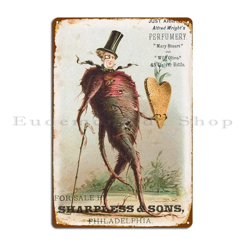 Vintage Perfume Advertisement Metal Signs Funny Create Create Designer Garage Tin Sign Poster