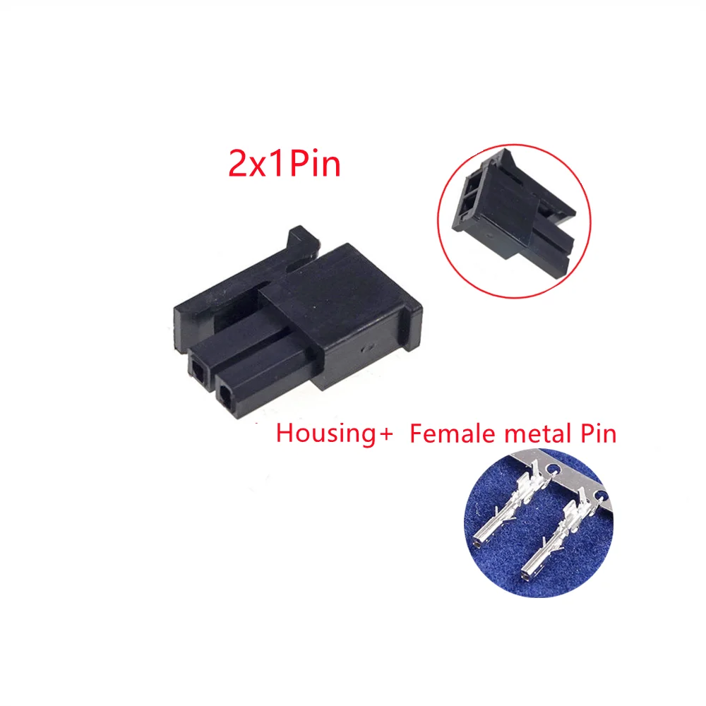 100 Pcs Micro-Fit 3.0 MM Connector Receptacle Housing 2 4 6 8 10 12 14 16 18 20 22 24 Circuit Male Shell Power Cross Molex 43025