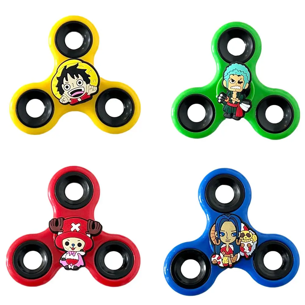 ฟิกเกอร์การ์ตูนวันพีซ 1 ชิ้น ของเล่นฟิดเจ็ตสปินเนอร์ ลูฟี่ โซโล โมเดลพีวีซี ของเล่นคลายเครียดสำหรับเด็ก