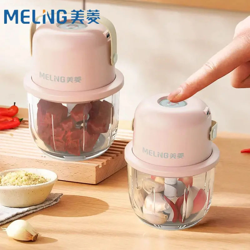 MELNG Wireless Electric Garlic Beater Household Small Meat Grinder Multifunctional Baby Food Dispenser Safely Fast Household