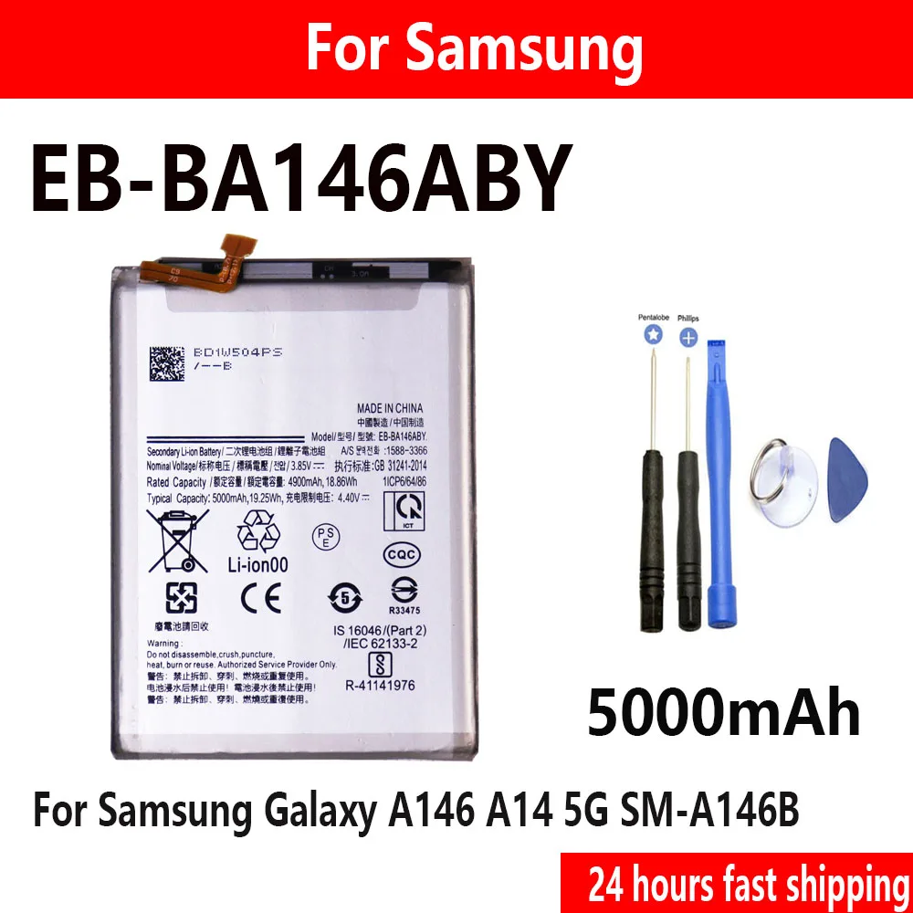 

2025 Years High quality Battery EB-BA146ABY For Samsung Galaxy A14 rechargeable battery