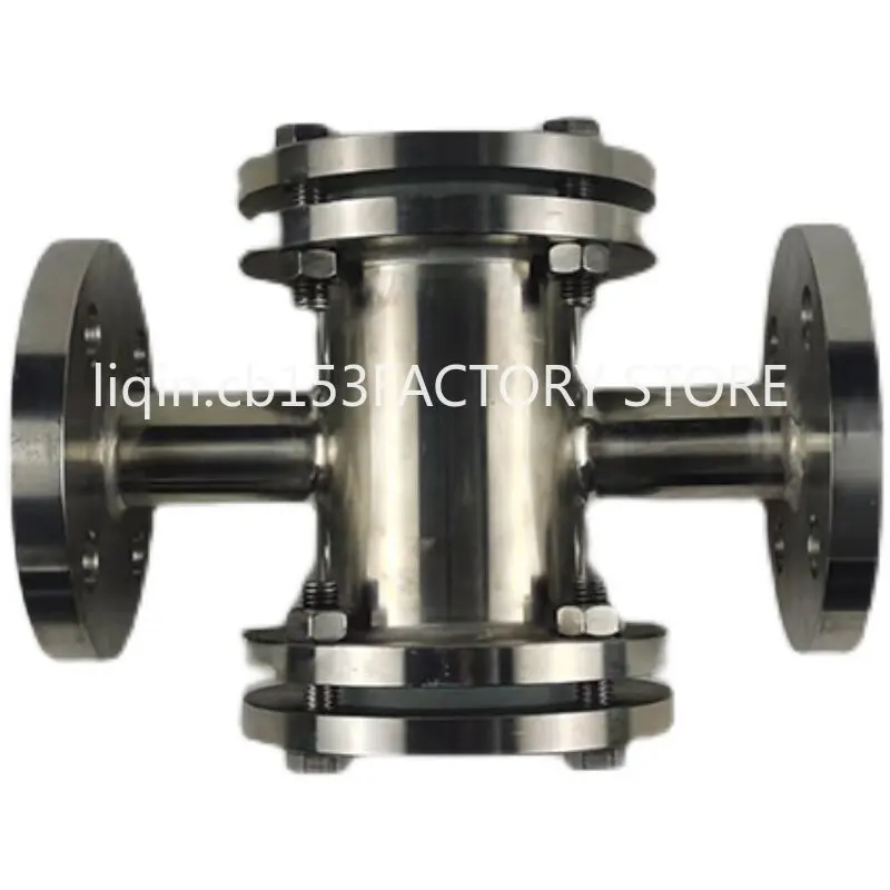 

Stainless steel304 flange through sight glass 316L four-way sight glass double-sided glass observation port water flow indicator