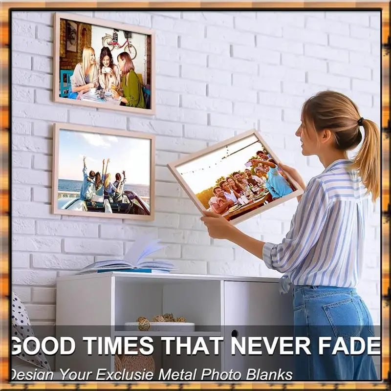 A78K Новый 10 шт. сублимационная металлическая фотопустая термопереносная бумага картина сублимационная вывеска пустая, алюминиевая фотознак для дизайна