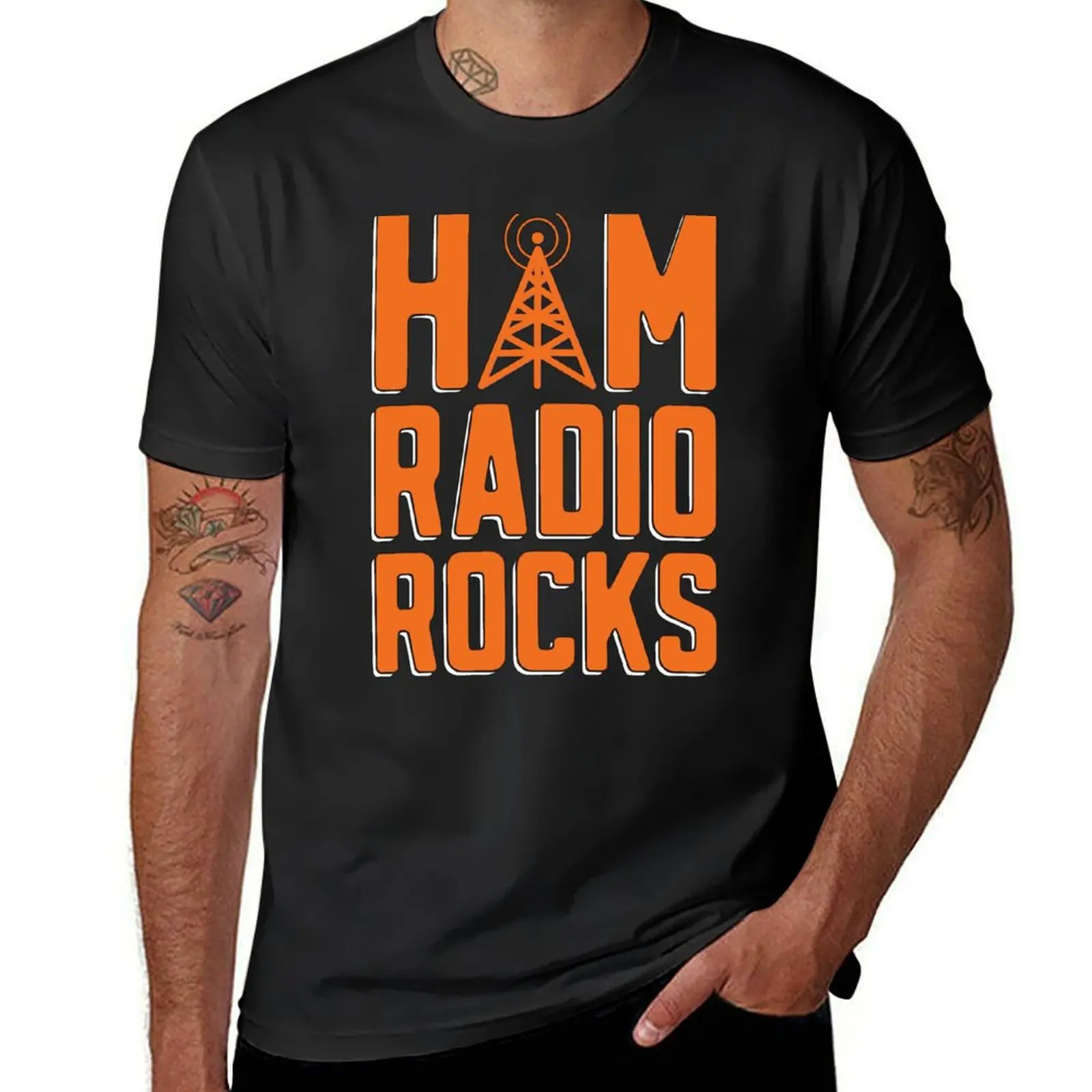 Ham Radio Rocks Loves Frequency Ham Radio Operator T-Shirt kawaii clothes plain vintage t shirts for men pack