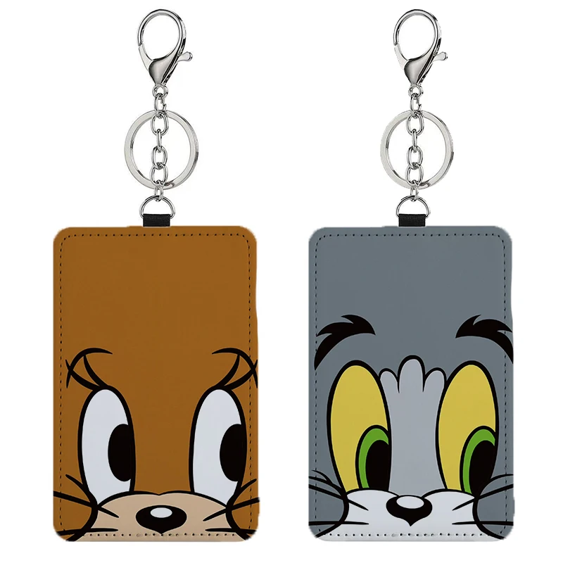 Tom and Jerry Portable Transportation Bus Card Holder Keychain Work ID badge Travel Backpack Bag Card Holders Keychains Wallet view 6