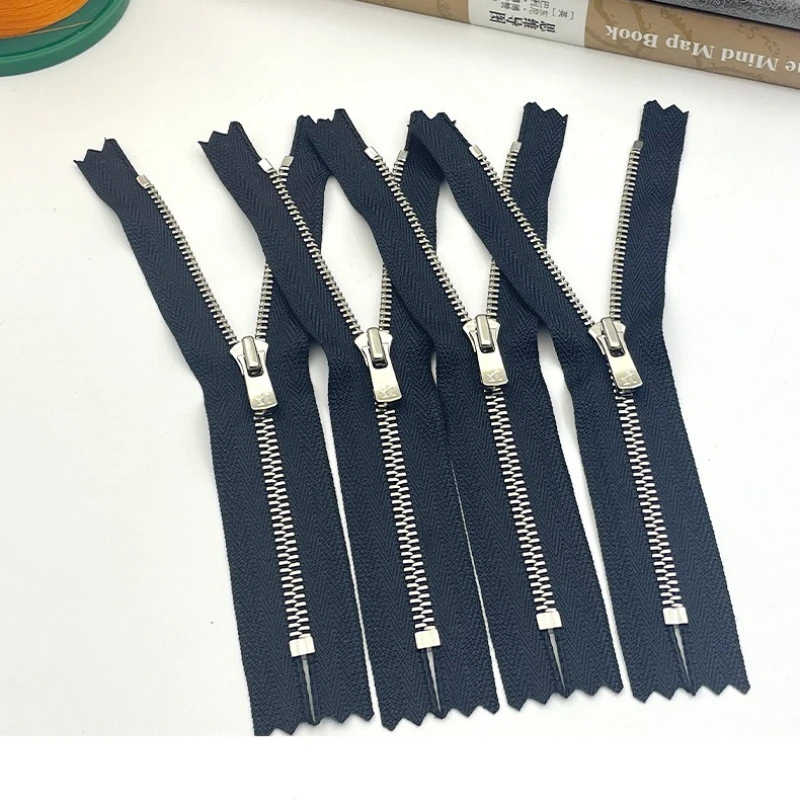 

10 шт./лот YKK Zipper EXCELLA 3 # Металлические никелированные черные плоские зубчатые булавки с закрытым концом 15, 16, 20 см для рукоделия, шитья и пошива одежды