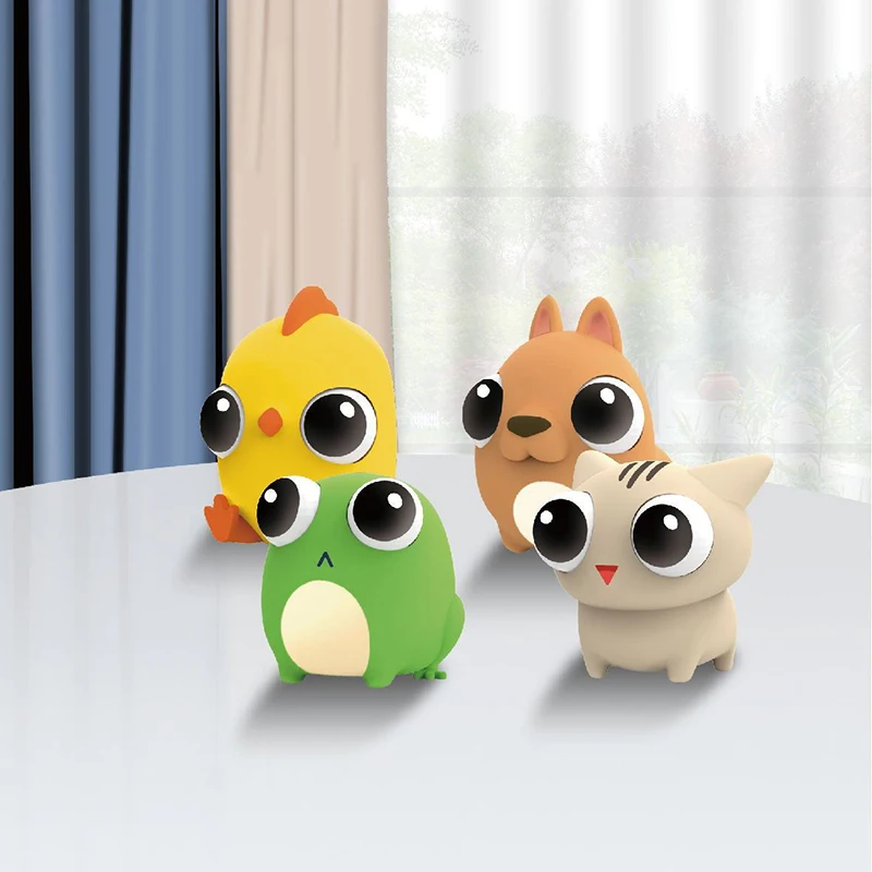 Elastic Eye Frog Squeeze Sensorial Brinquedos, Desenhos Animados, Retomada Lenta, Animal, Anti Stress, Stress Reliever Brinquedo