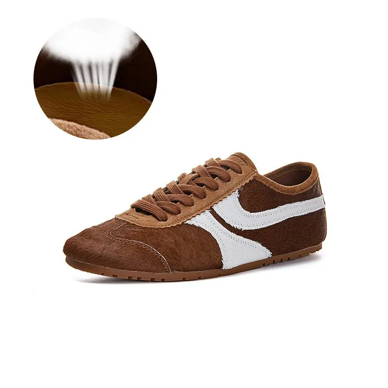 MORAZORA 12 Colors Genuine leather Sneakers Women Flats Lace Up Fashion Casual Shoes Spring Summer Flat Shoes image 5