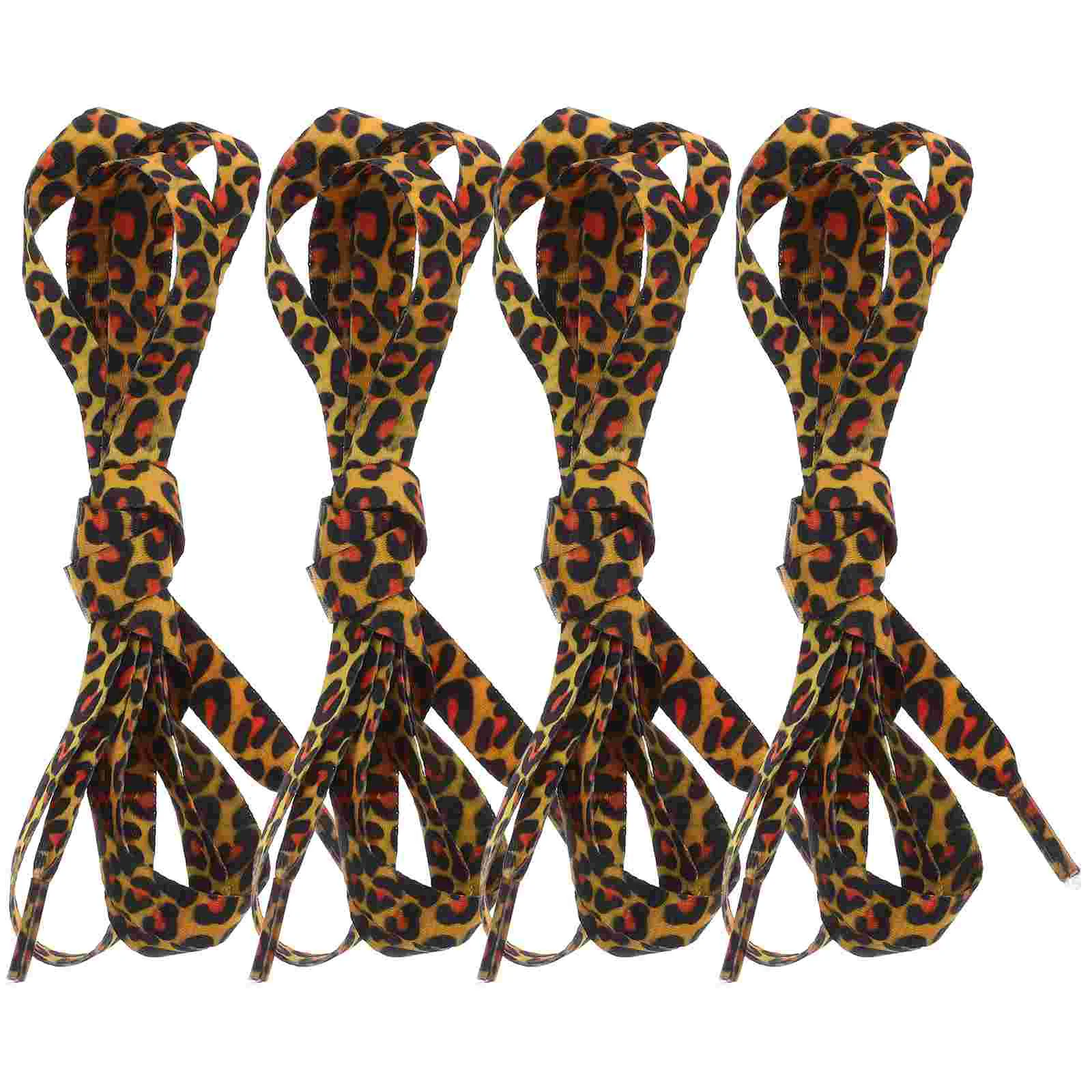 

Leopard Lace Creative Shoelaces Accessory Dots Ties for Polyester White Running