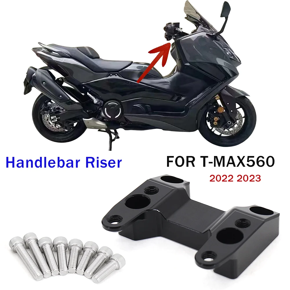 

Зажим для Руля Мотоцикла, черные зажимы для Yamaha T-MAX 560 TMAX560 2022 2023 Новинка