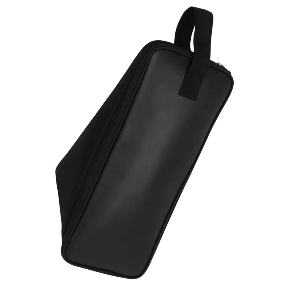 

Bag Single Black Durable Pu Travel Storage Organizer Case For Musician Hardware Protection Portable Lightweight Gear Transport