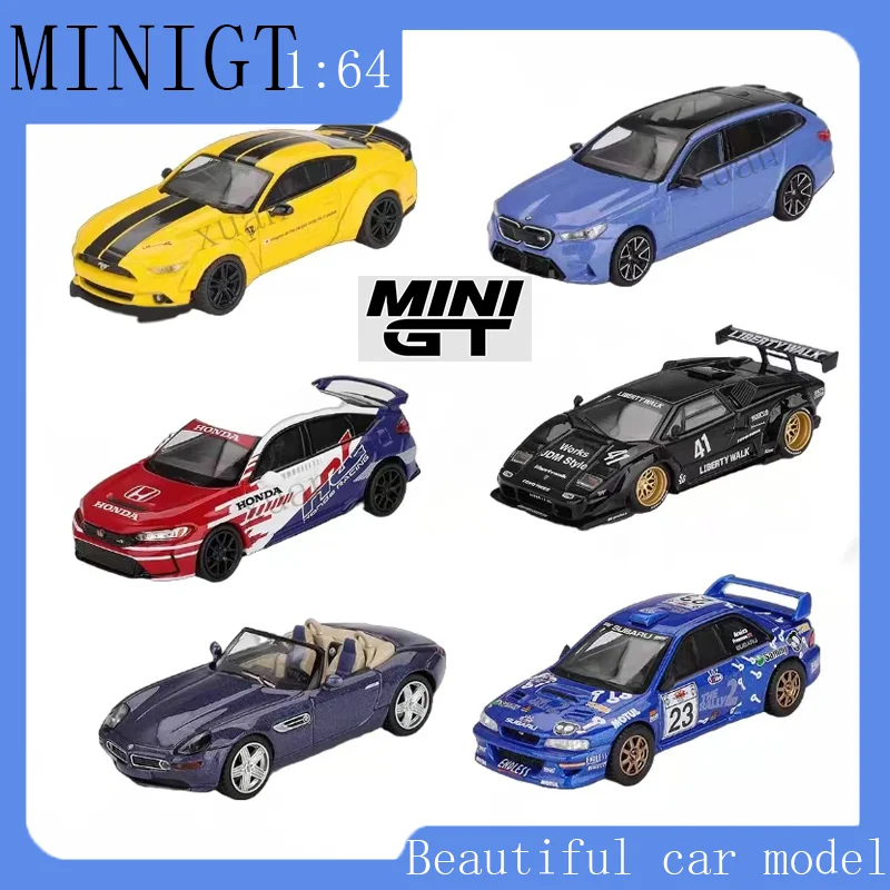

MINIGT 1:64 Ford Mustang MUSTANG Triple Subaru WRc99 Lamborghini Countach Ford GT500 BMW G99 Z8 Alpina