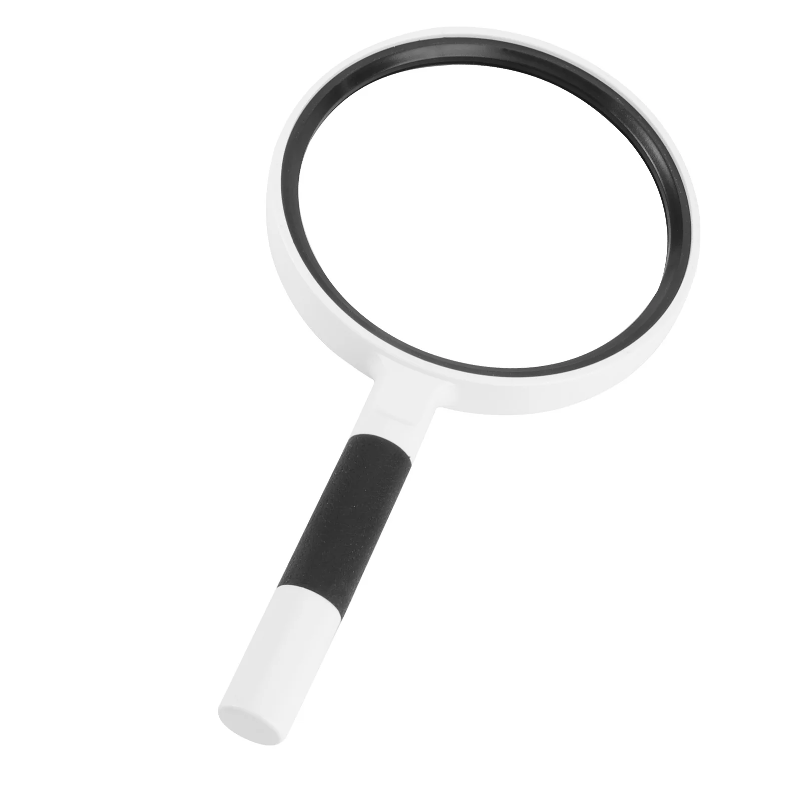 

Handheld Magnifying Glass Non- Observation Black White High Definition Durable Safe Portable Design Exploration Gift