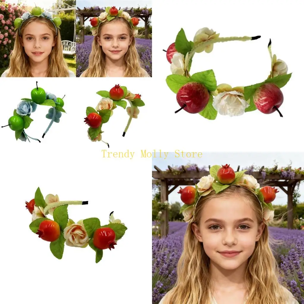 

N5KB Легкие повязки на голову с цветком Модный аксессуар для волос Удобный шиньон Костюм Шиньон для свадебных вечеринок