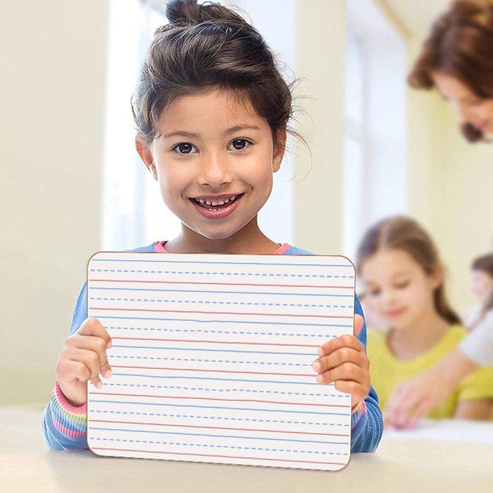 Tableau d'écriture Portable effaçable à sec pour étudiants, 2 pièces, tableau blanc de table, bloc-notes, tableaux mathématiques