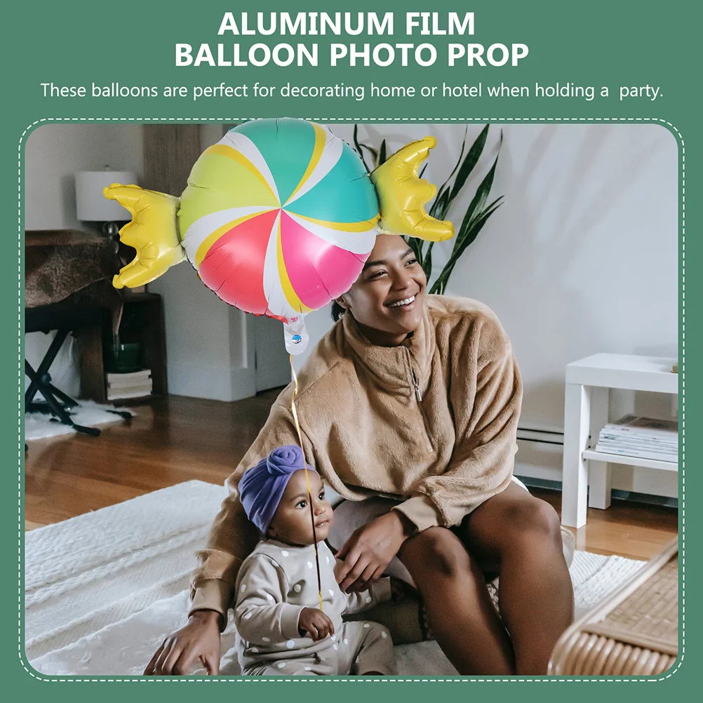 

5Pcs Candy Aluminum Foil Balloons Durable Dessert Design Party Decoration Photography Props Celebration Balloon Set