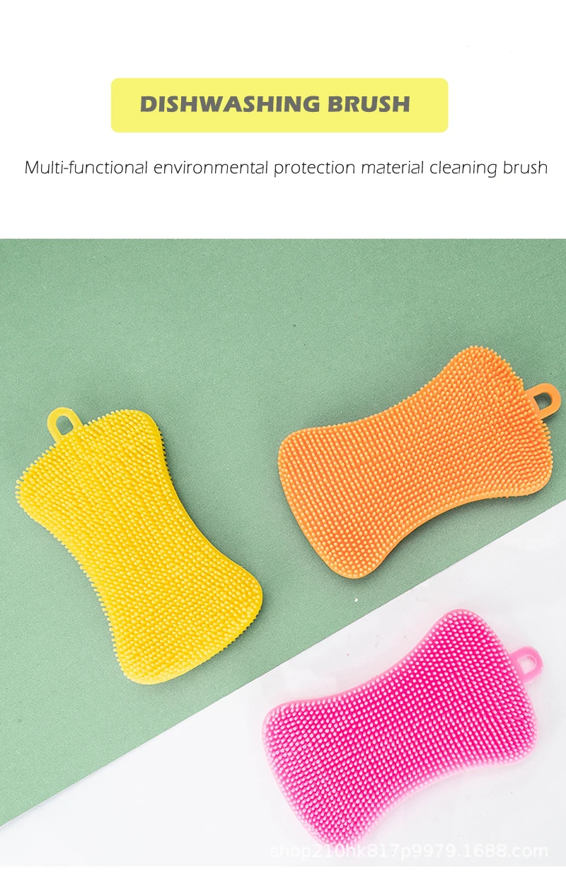 Multifunctional silicone dishwashing brush kitchen rags Household kitchen accessories