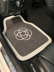 Car Floor Mat Wire Ring Universal Main Driving Carpet Cute Camellia Floor Mat Anti-dirt Anti-Slip Protective Mat Car Mat Car Mat
