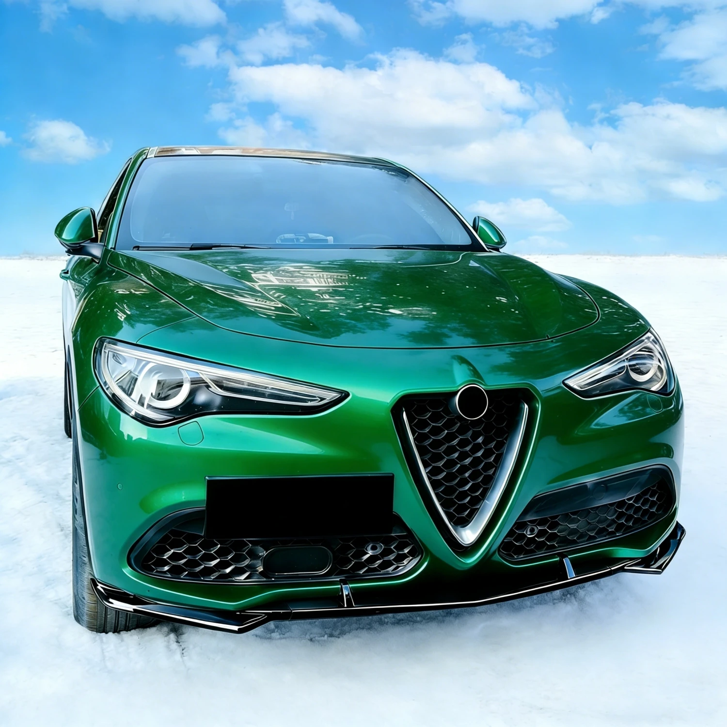 

3Pcs Car Front Bumper Lip Spilitter For Alfa Romeo Stelvio Standard MK1 2016-2022 Tuning Gloss Black Bumper Guard Trims Bodykits