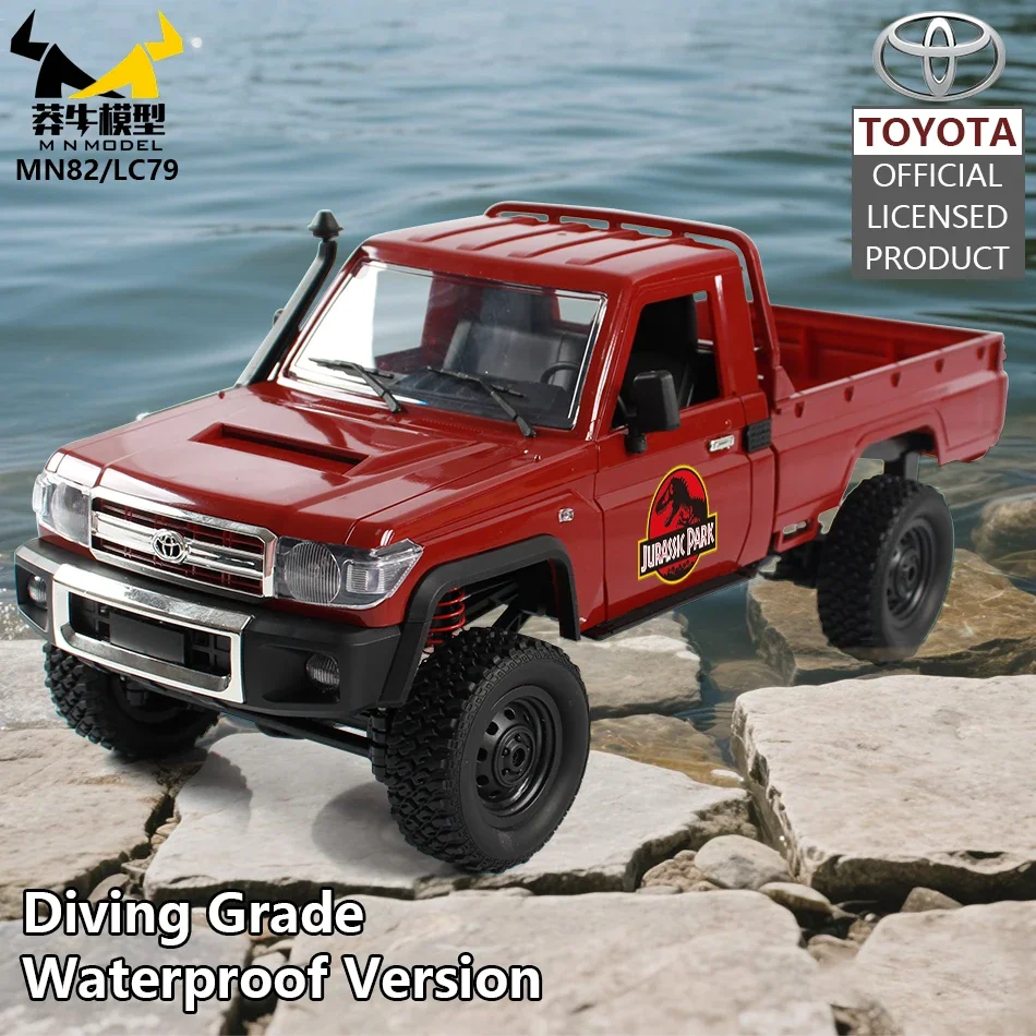 

MN MODEL 1/12 4X4 LC79 RC Jurassic Tour Vehicle Dinosaur Off-Road Car Retro Pickup Rock Crawler Climbing Truck Toy for Adult