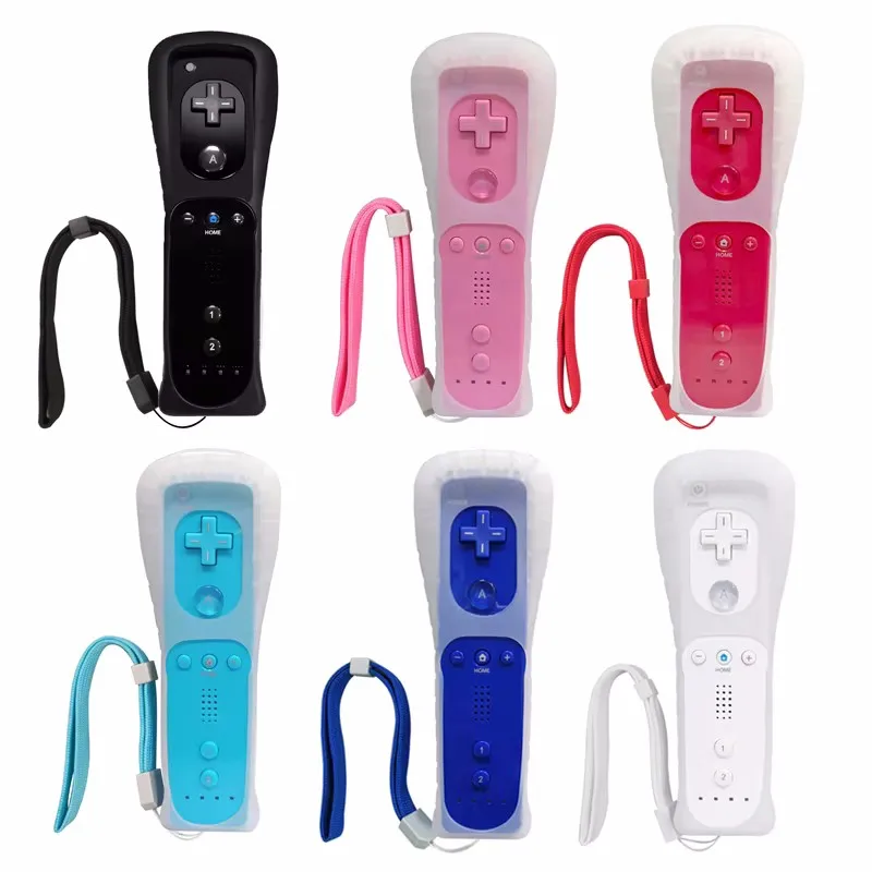 

Wii Remote Controller With Silicone Cover And Strap