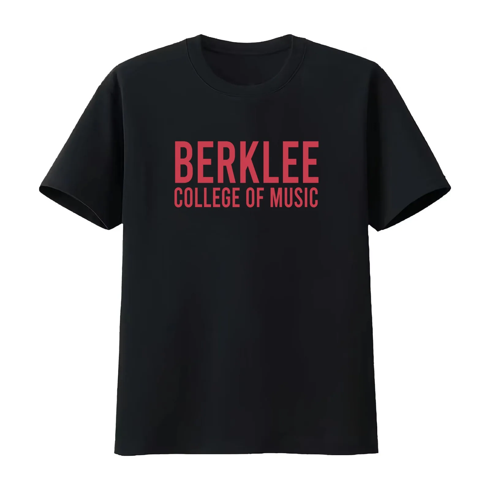 Berklee Music Retro Brand Mock Twist S S T-Shirt Summer Casual Cotton Tee Oversized Streetwear Tops Vintage Graphic Print
