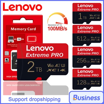 Lenovo Originele 2TB SD-kaart Geheugenkaart Micro TF/SD-kaart 128GB 256GB 512GB Mini Geheugenkaart Class10