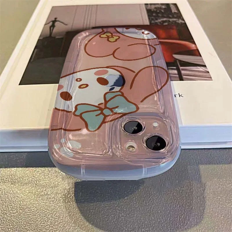 Miniso Sanrio funda suave para teléfono, Hello Kitty Kawaii, para Iphone 14, 13, 12, 11 Pro Max, funda esmerilada inastillable, regalos de cumpleaños